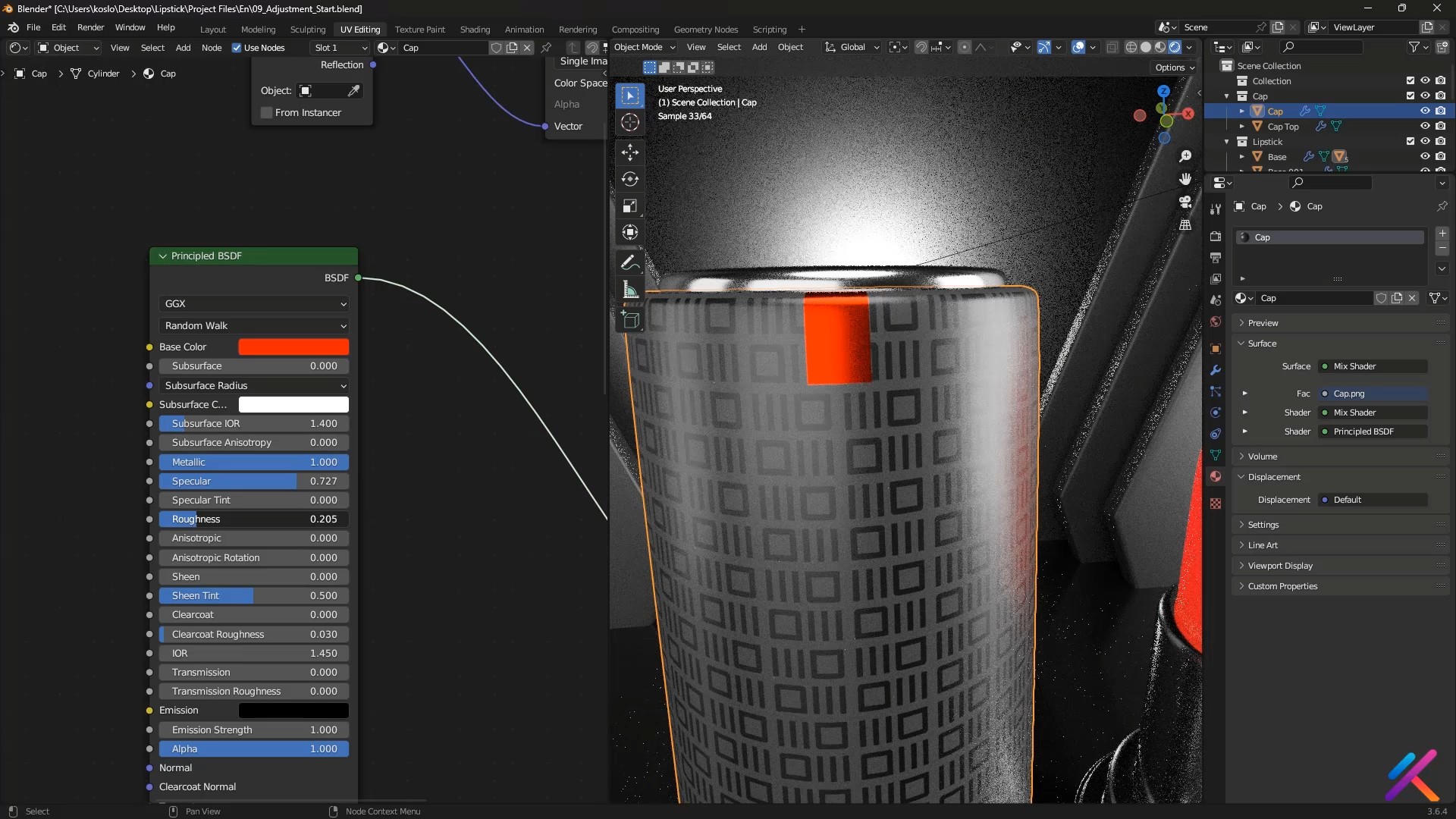 Création de matériaux complexes sous Blender 3D